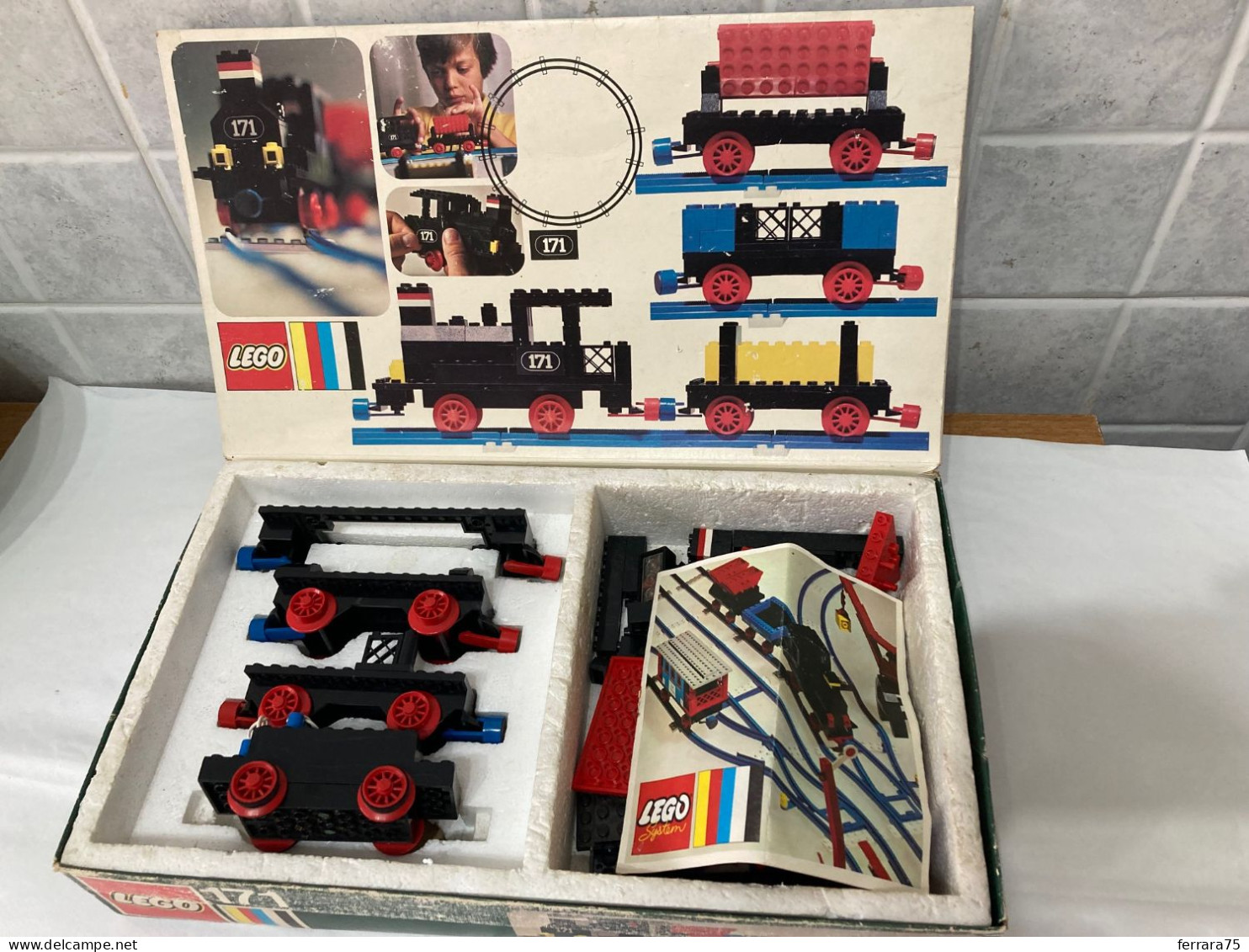 LEGO SET  171 TRENO TRAIN NON COMPLETO VINTAGE. - Lego System