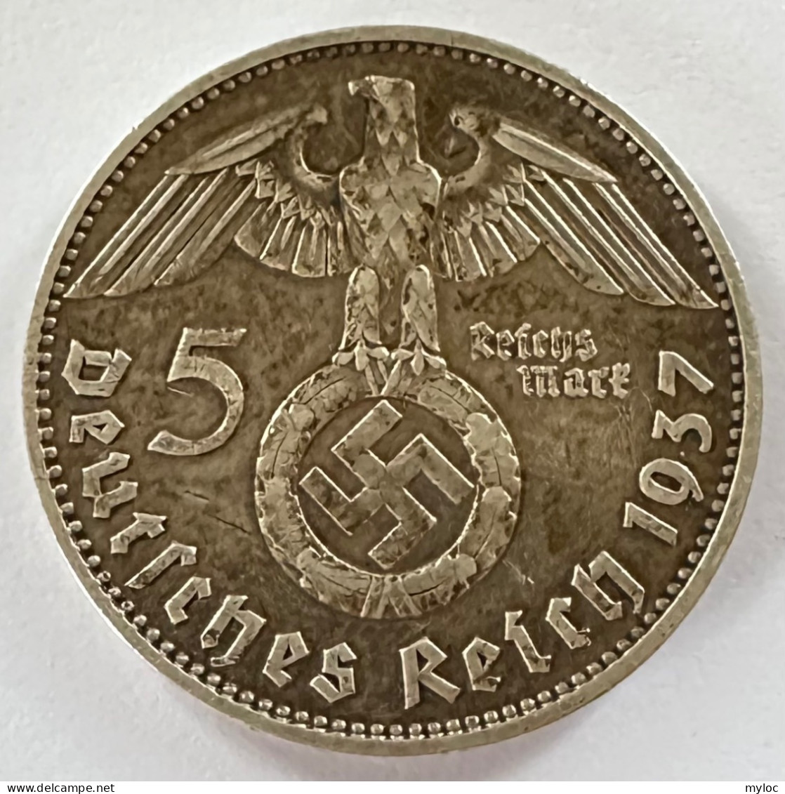 Allemagne. Deutches Reich 1937. 5 Reichsmark. Argent. - 5 Reichsmark