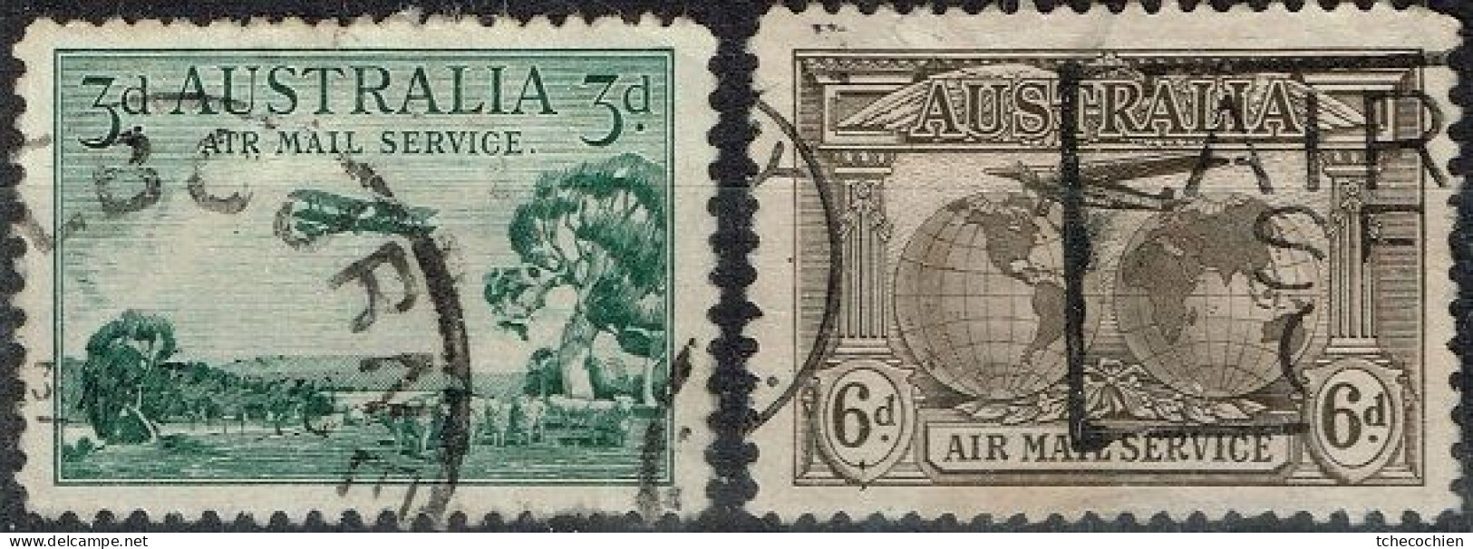 Australie - Poste Aérienne - Y&T N° P.A. 2 Et 3 Oblitérés - Oblitérés