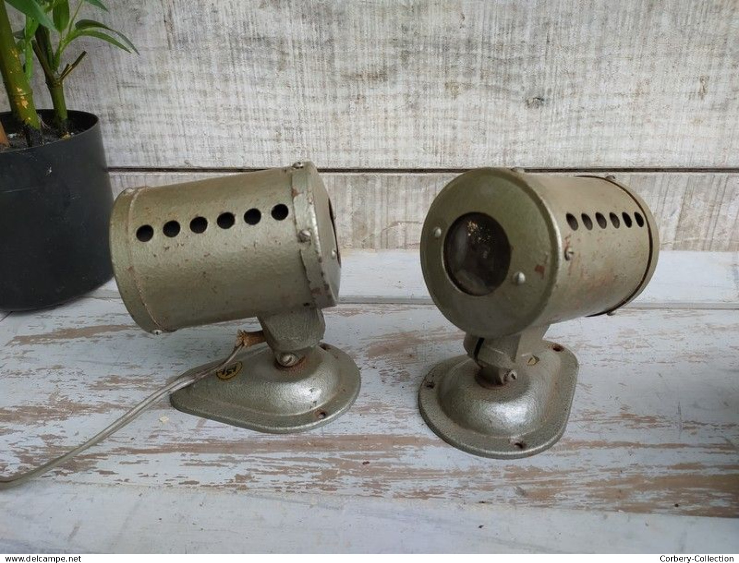 Anciens Petits Spots Projecteurs Lita 1950 Design Vintage - Luminaires & Lustres