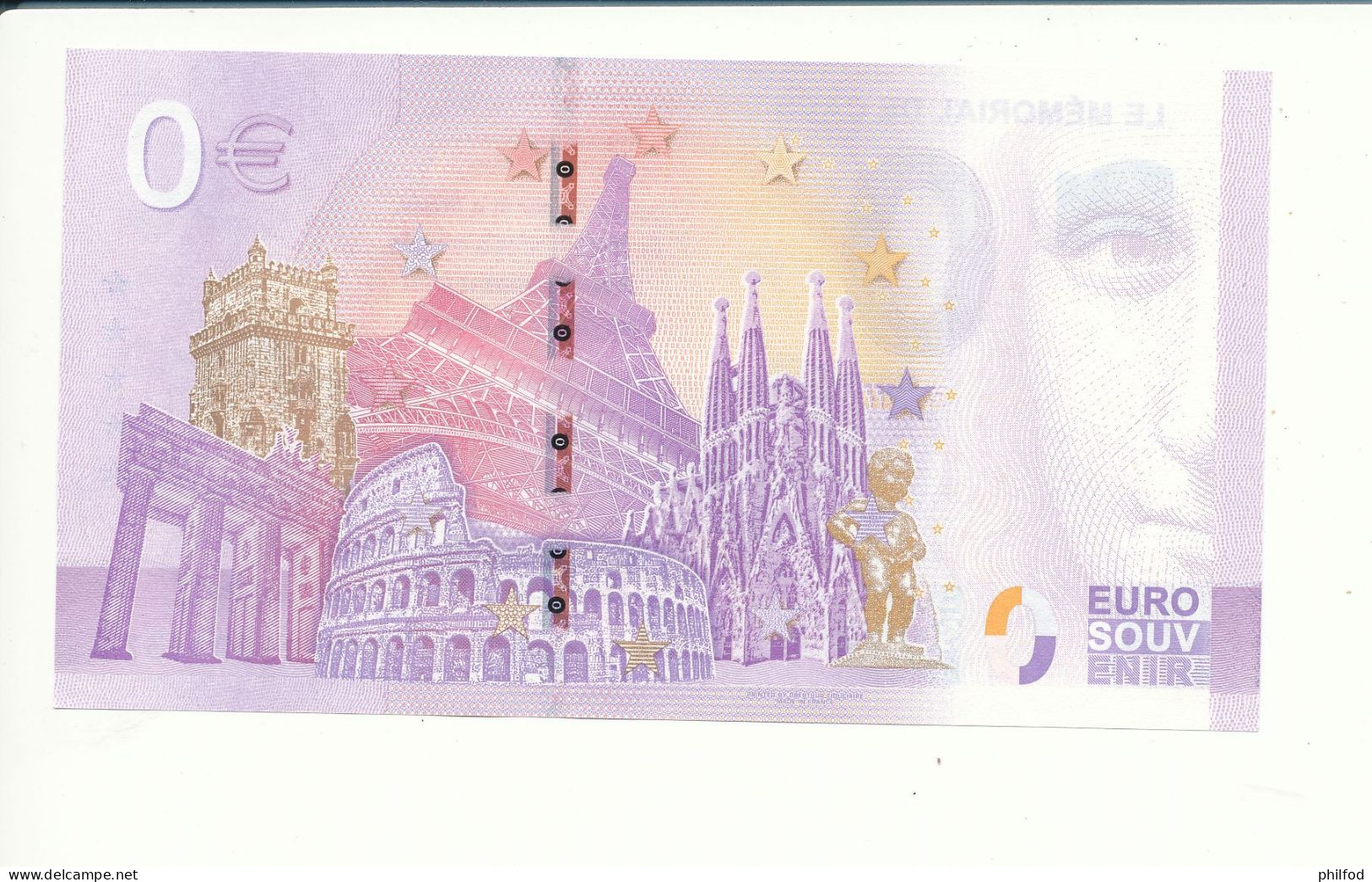 Billet Touristique  0 Euro  - LE MÉMORIAL DE CAEN - UECS- 2022-5 -  N° 9137 - Andere & Zonder Classificatie