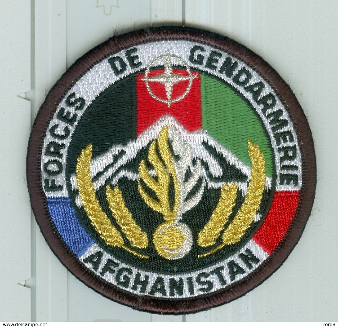 PATCH ECUSSON INSIGNE FORCES DE GENDARMERIE AFGHANISTAN AGREE DGGN - Police & Gendarmerie