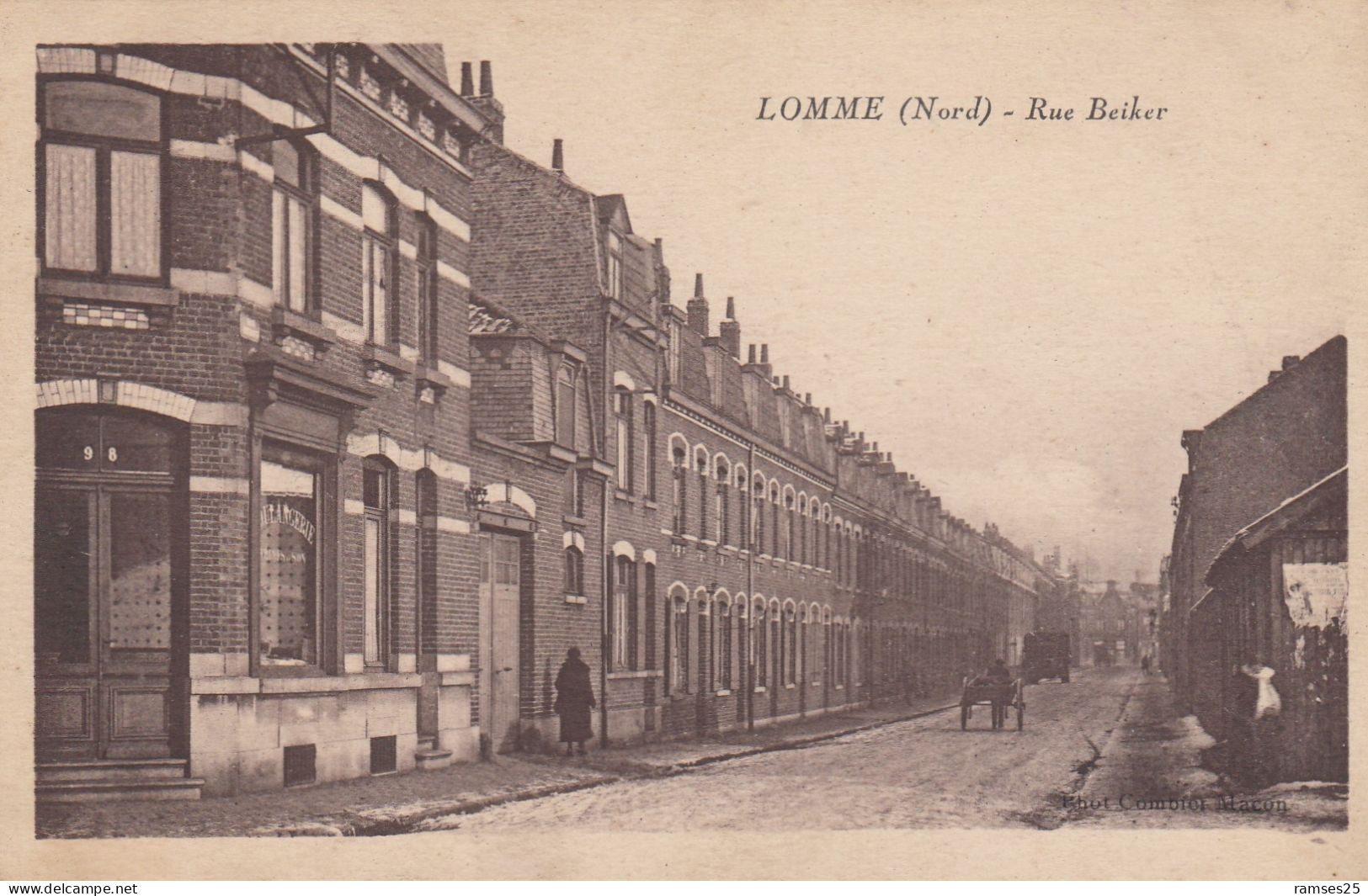 (253) CPA  Lomme Rue Beiker - Lomme