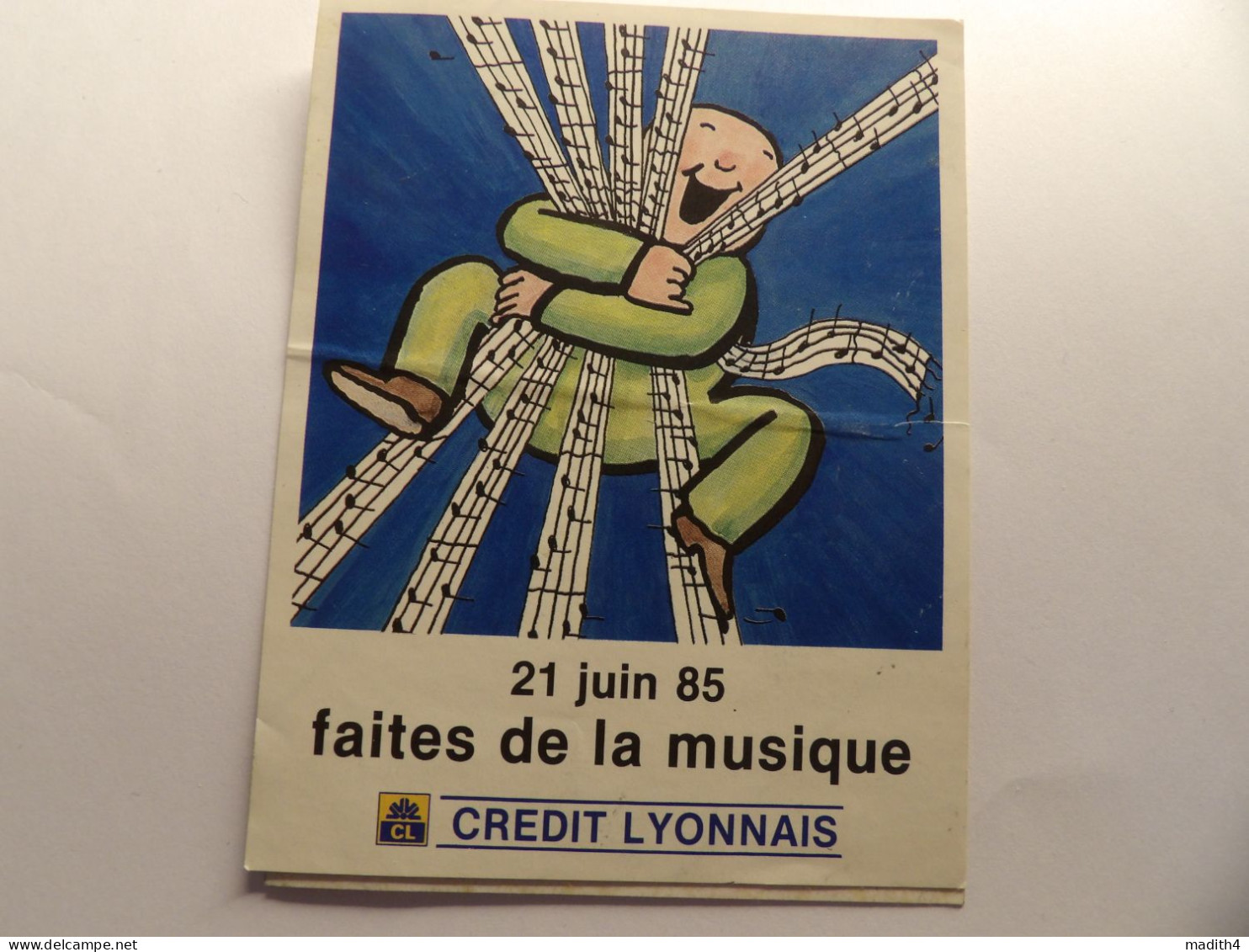 Autocollant Faites De La Musique Crédit Lyonnais - Autres & Non Classés
