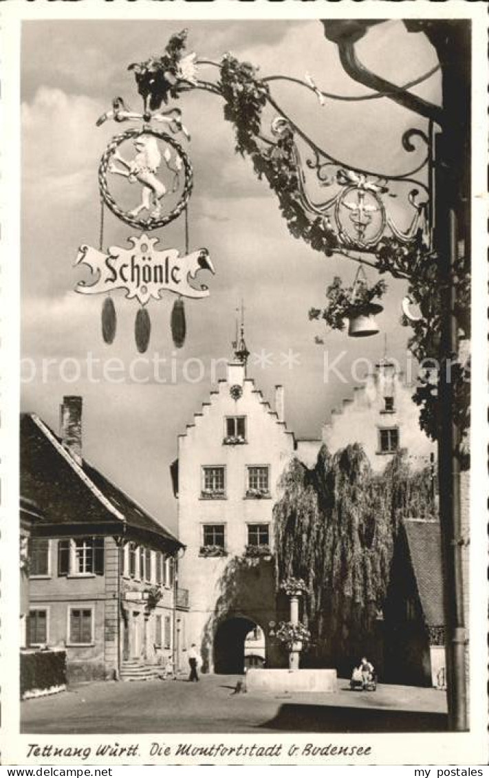 41839383 Tettnang Dorfpartie Mit Wirtshausschild Stadttor Tettnang - Tettnang