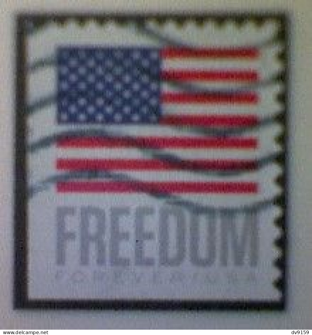 United States, Scott #5791, Used(o) Booklet, 2023, Flag Definitive: Freedom Flag, (63¢) Forever - Used Stamps