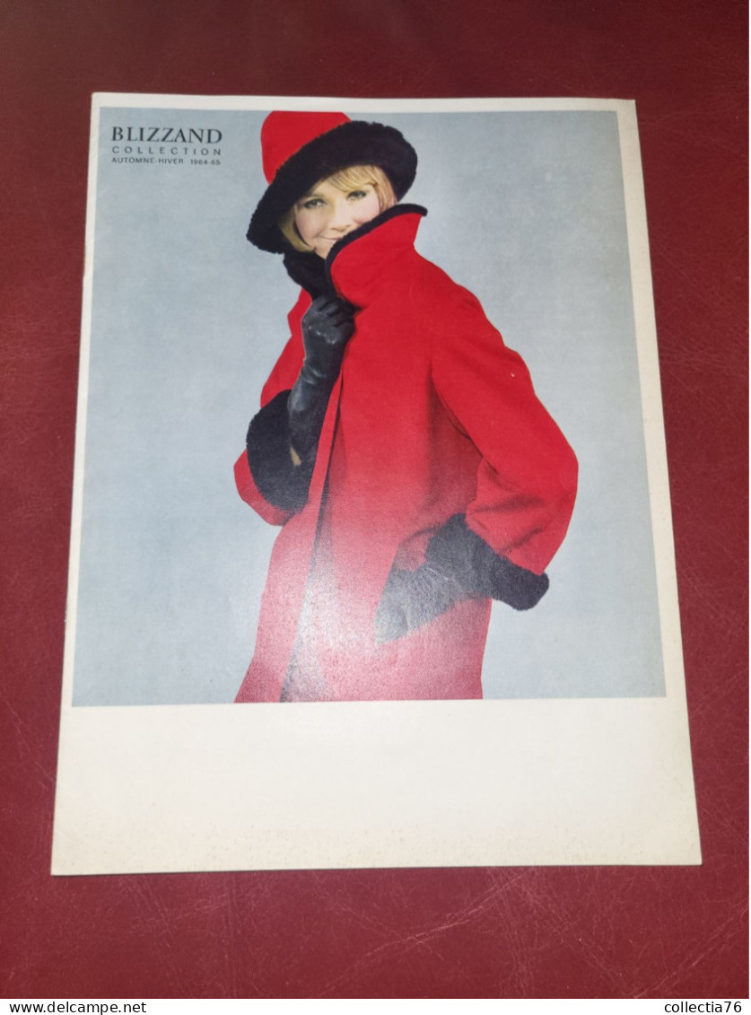 VIEUX PAPIERS CATALOGUE MODE BLIZZAND AUTOMNE HIVER 64/65 DRAEGER PARIS 30 X 18 CM - Boeken