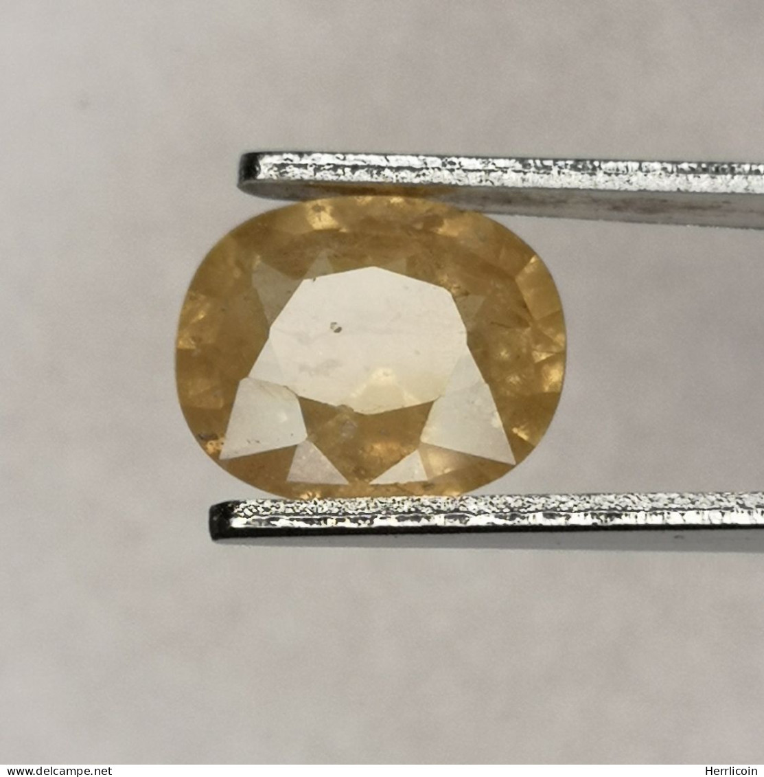 Saphir Jaune Traité (BE) De Madagascar - Coussin 1.85 Carat - 8.0 X 6.5 X 3.8 Mm - Sapphire