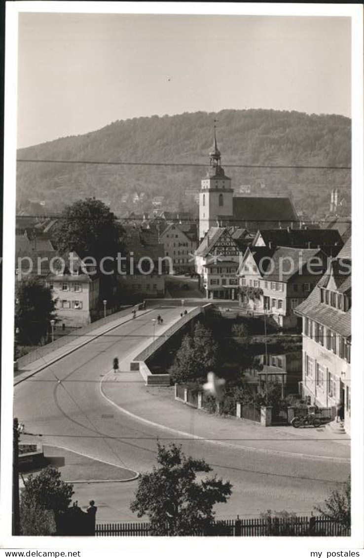 41839061 Kuenzelsau Strassenpartie Mit Kirche Kuenzelsau - Künzelsau