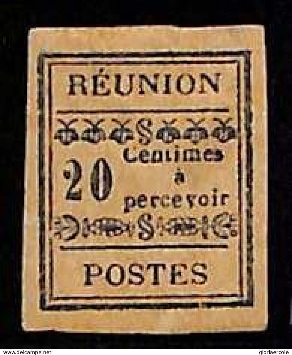 ZA0074c2 - REUNION  -  STAMP -  Yvert  # TT 4  MINT Hinged MH - Postage Due - Postage Due