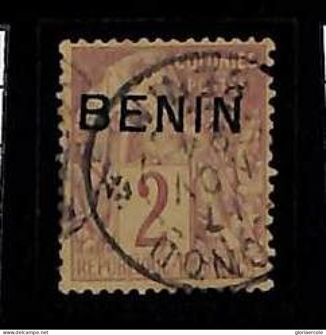 ZA0074d - BENIN -  STAMP  -  Yvert  # 2 -  Very Fine USED - Used Stamps
