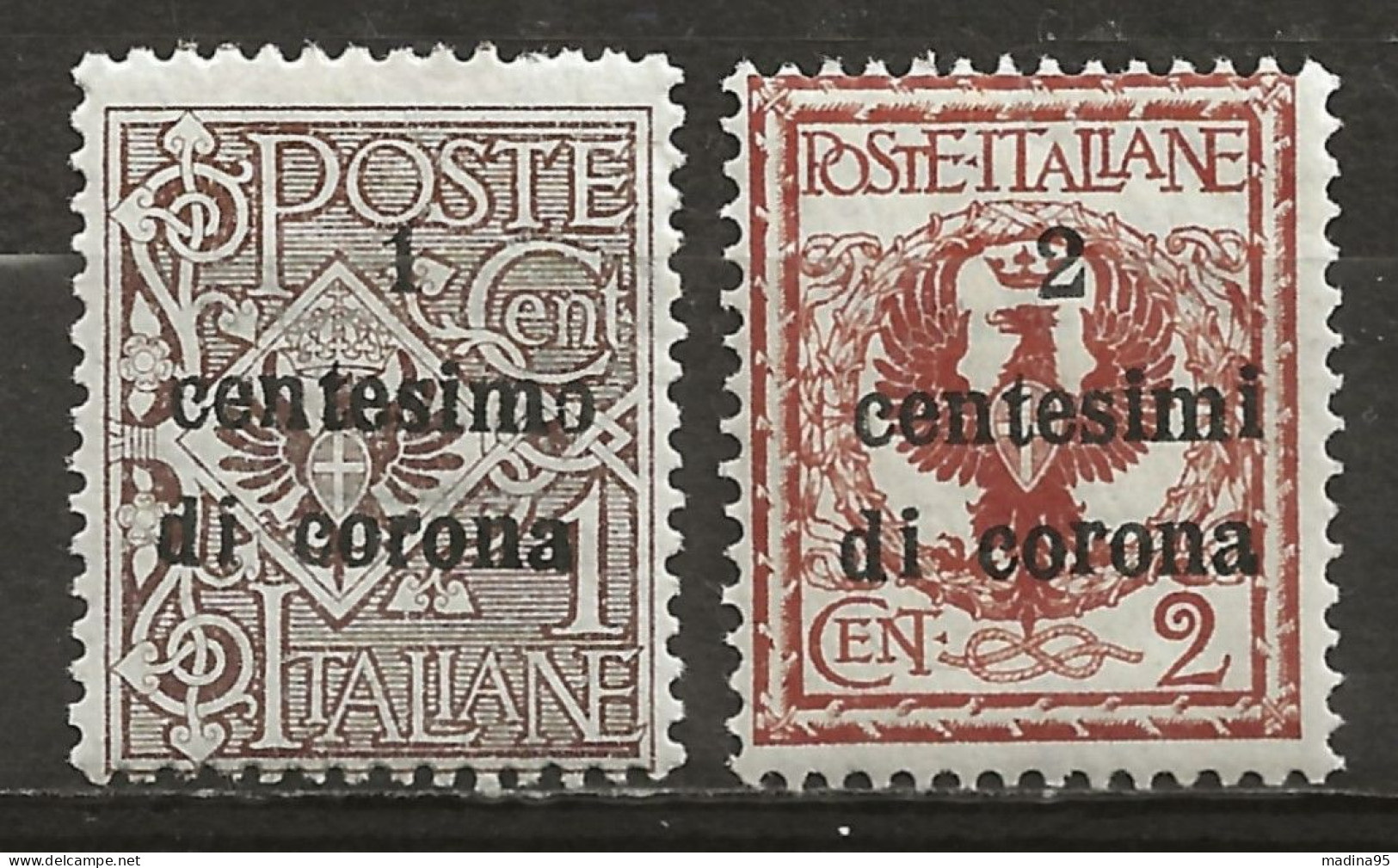 ITALIE - TRENTE Et TRIESTE; **, N° YT 1 Et 2, TB - Sonstige & Ohne Zuordnung