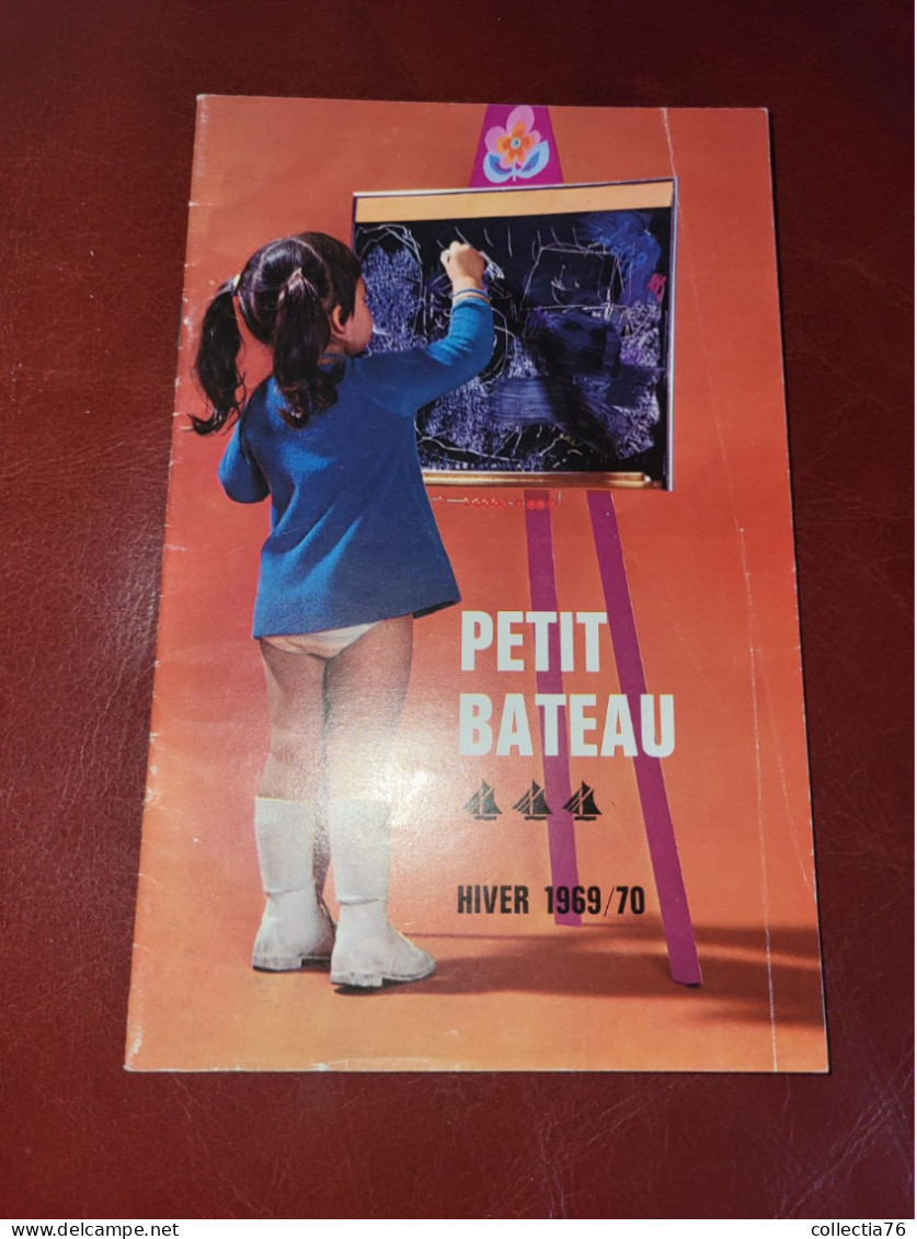 VIEUX PAPIERS CATALOGUE MODE PETIT BATEAU ENFANT HIVER 1969/70 13 PAGES DRAEGER PARIS 14 X 22 CM - Boeken