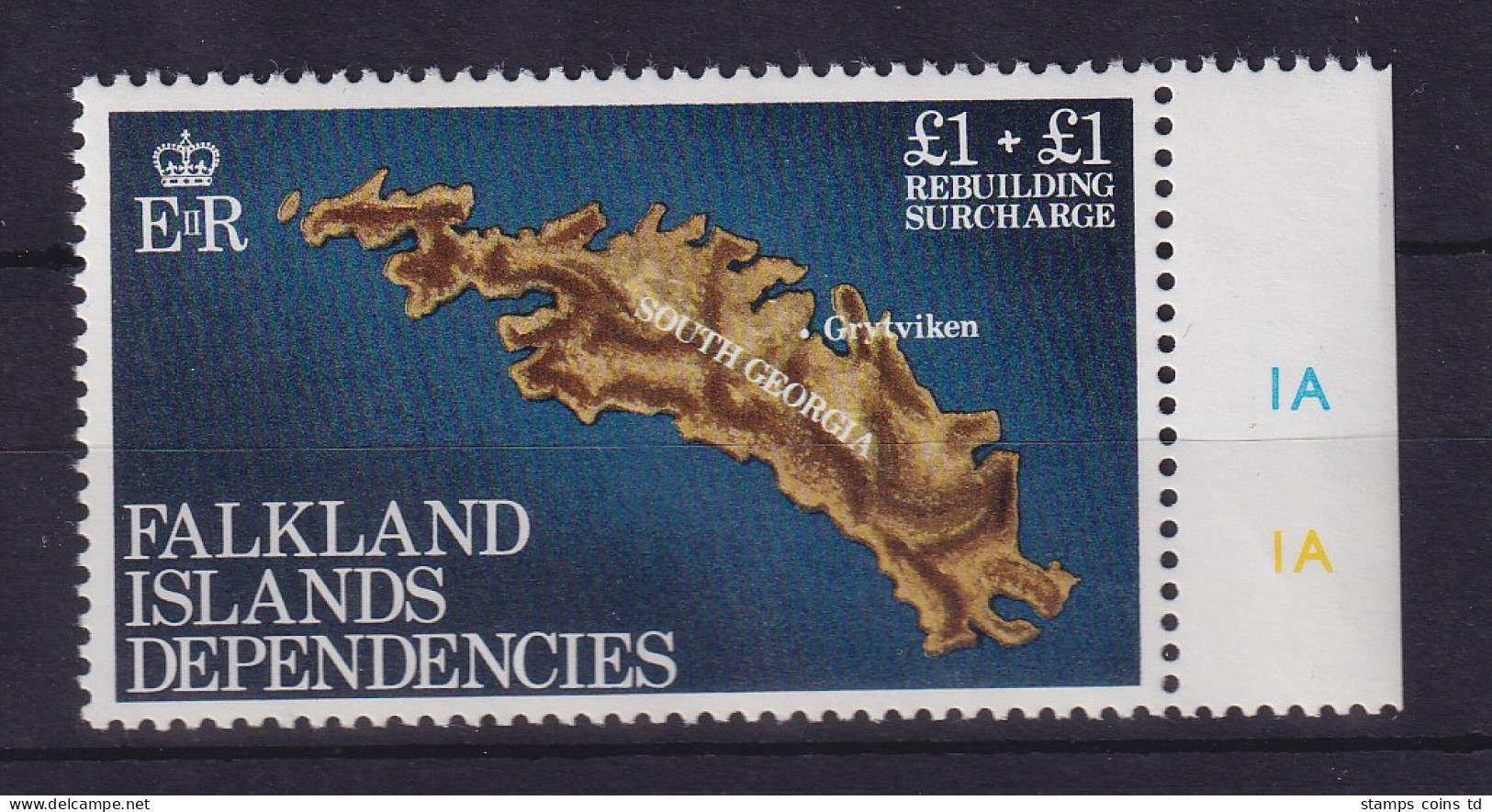 Falkland-Inseln Dependencies 1982 Wiederaufbau Mi.-Nr. 116 Postfrisch ** - Südgeorgien