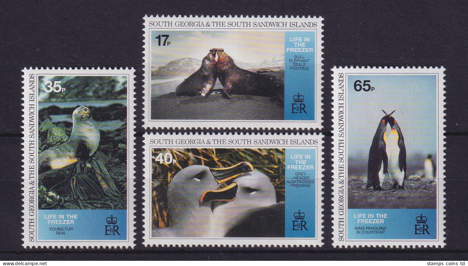 Südgeorgien Und Süd-Sandwich-Inseln 1994 Tiere Der Antarktis Mi-Nr. 235-238 ** - Südgeorgien
