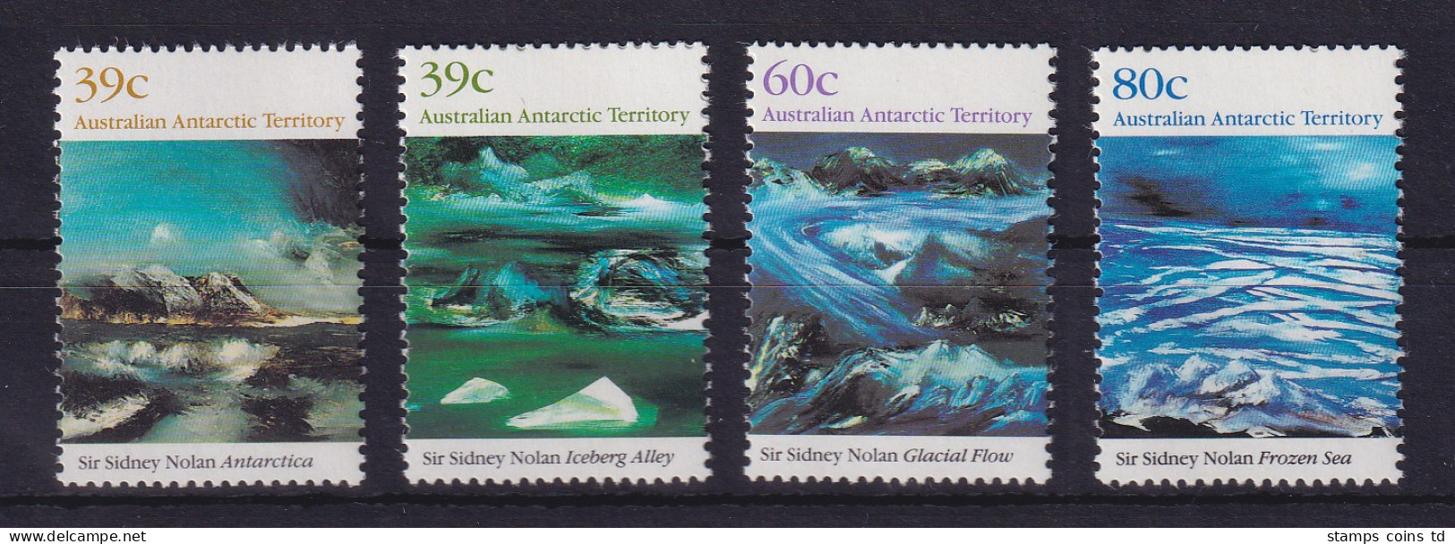 Australische Antarktis 1989 Landschaftsgemälde Mi.-Nr. 84-87 Postfrisch ** - Sonstige & Ohne Zuordnung