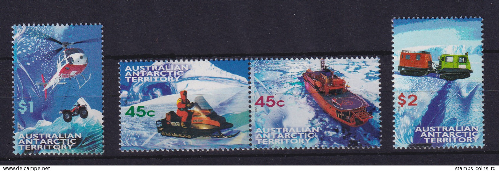 Australische Antarktis 1998 Transportmittel Mi.-Nr. 115-118 ** - Andere & Zonder Classificatie