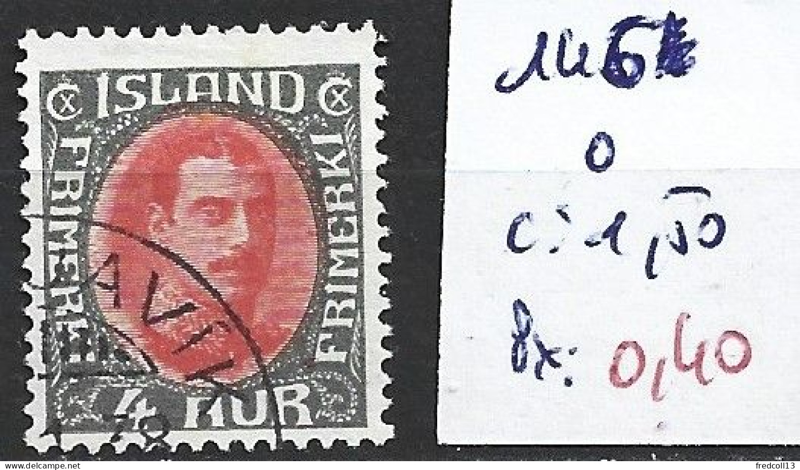 ISLANDE 146 Oblitéré Côte 1.50 € - Usados