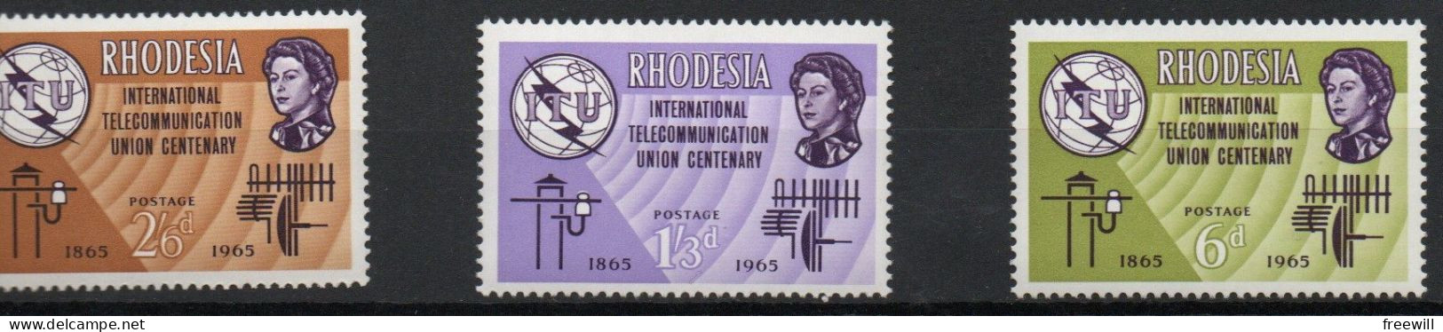 Rhodesia International Telecommunications Union - U.I.T. 1965 XX - Rhodesien (1964-1980)