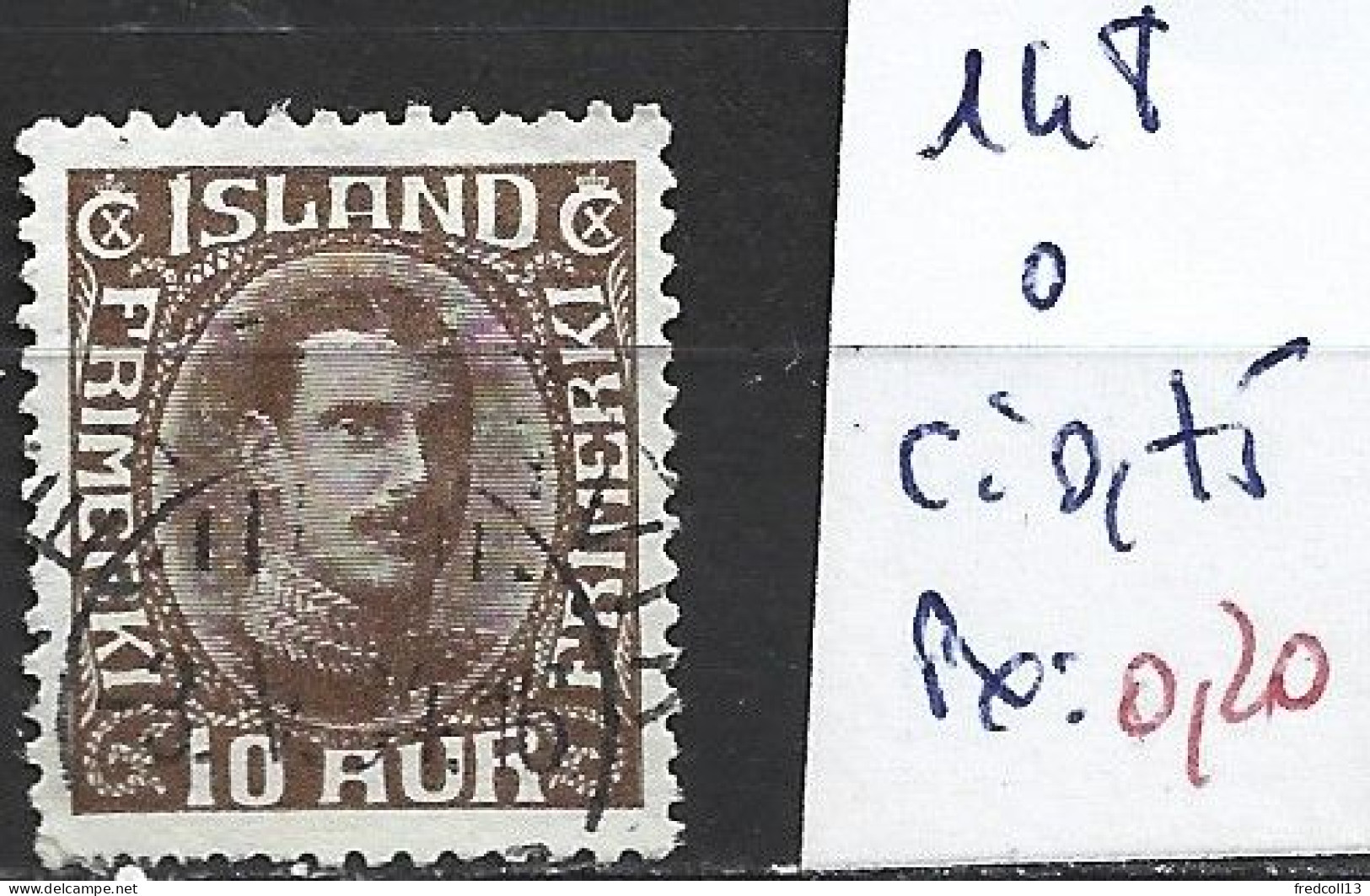 ISLANDE 148 Oblitéré Côte 0.75 € - Used Stamps