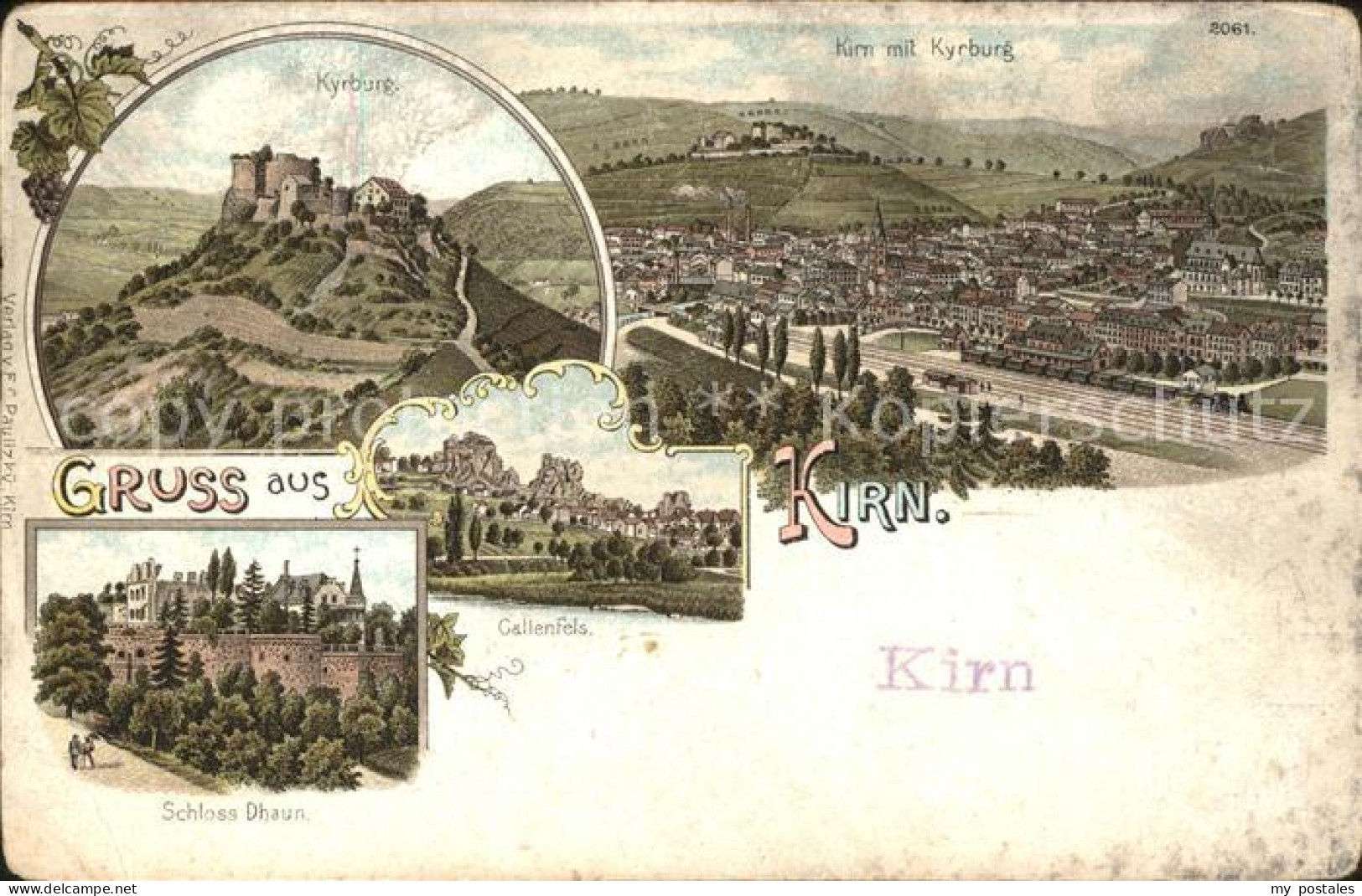 41815801 Kirn Nahe Panorama Mit Kyrburg Callenfels Schloss Daun Kirn Nahe - Kirn