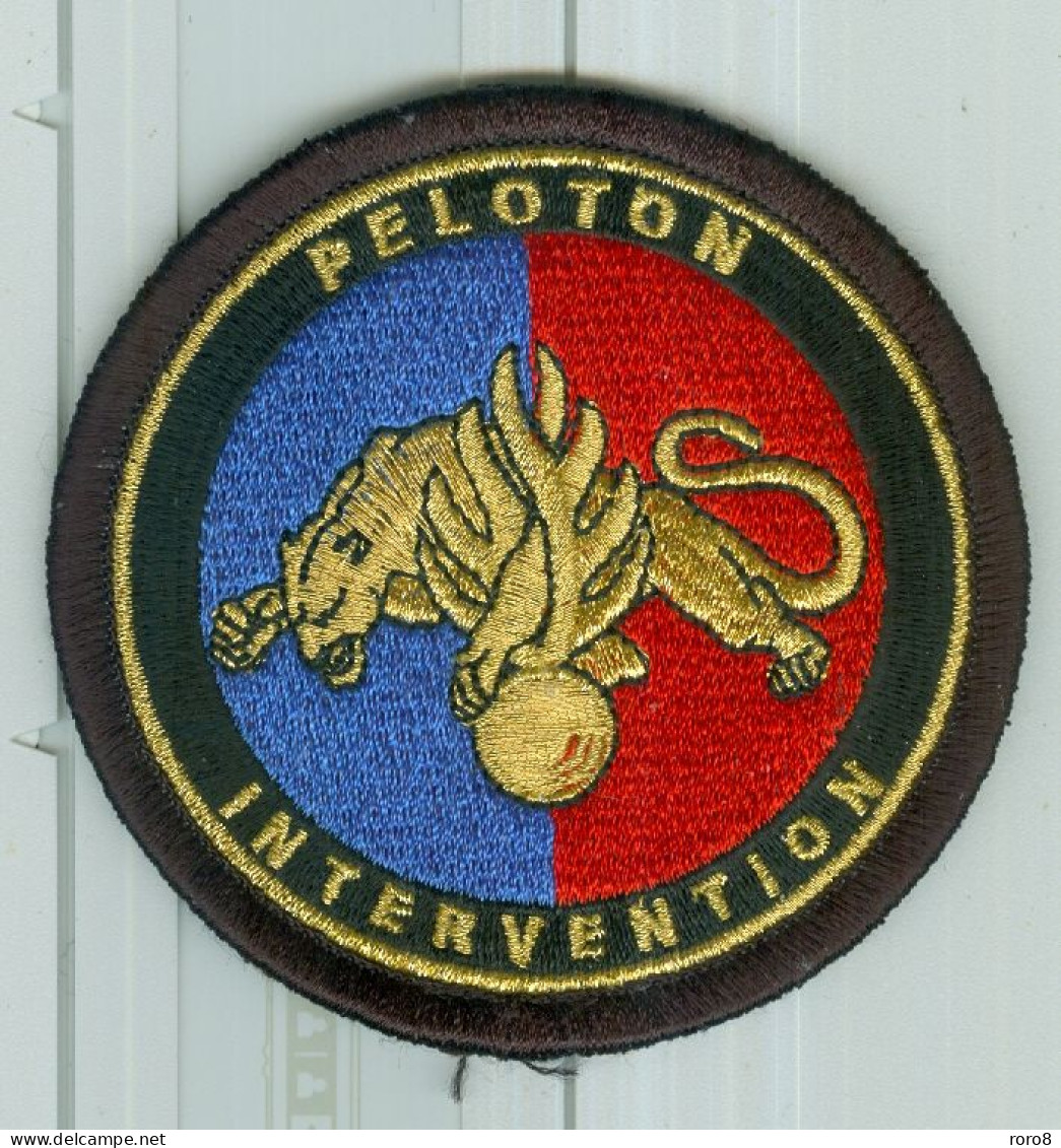 PATCH ECUSSON  GENDARMERIE PELOTON INTERVENTION Avec Scratch - Politie & Rijkswacht