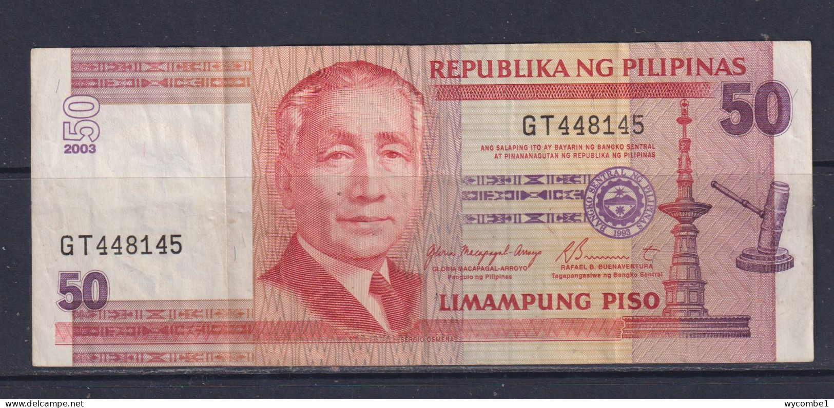 PHILIPPINES - 2003 50 Pesos Circulated Banknote - Philippines