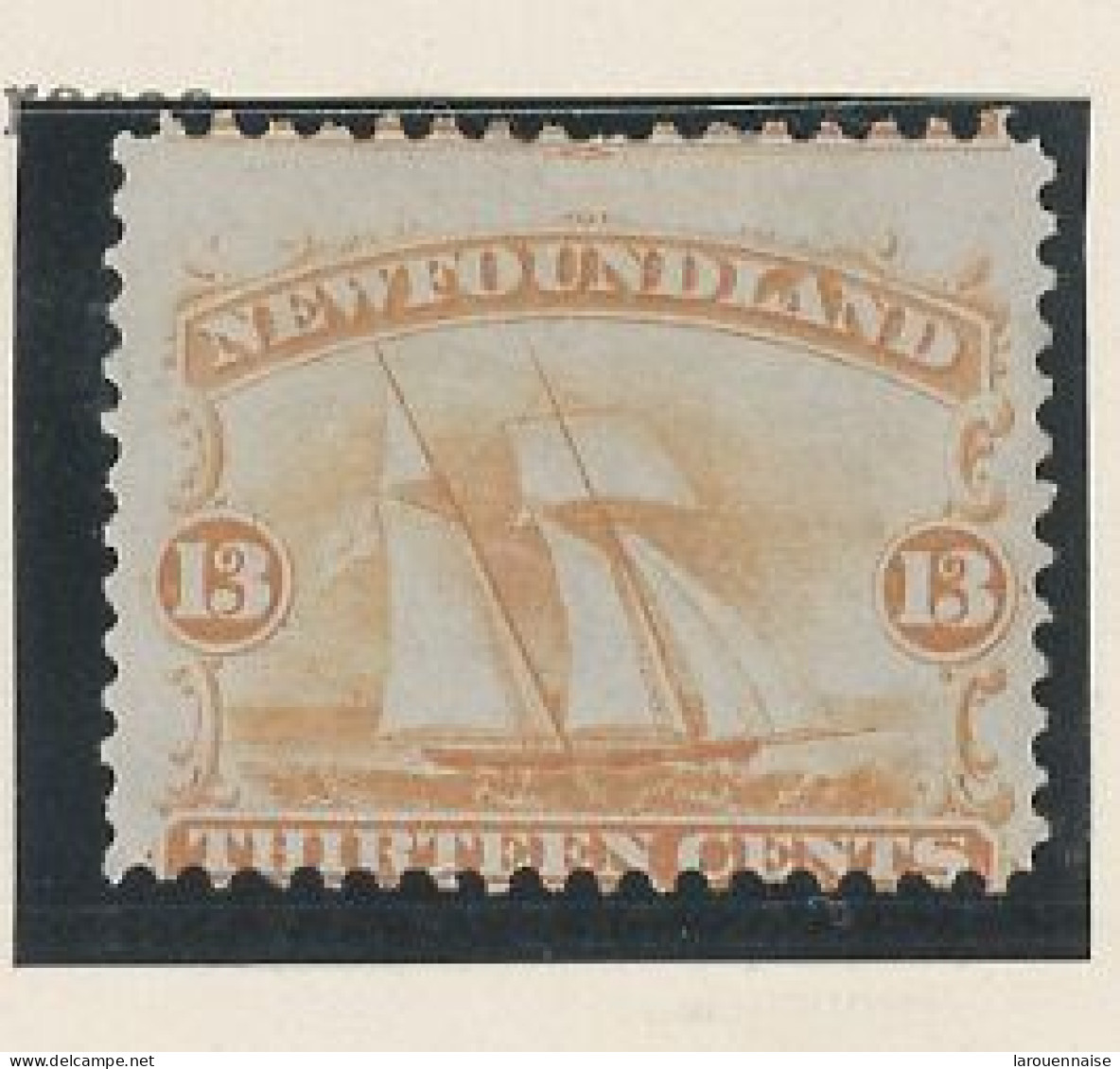 TERRE-NEUVE -N°25 - 13 Cent JAUNE ORANGE - NSG - 1866-71 - 1865-1902