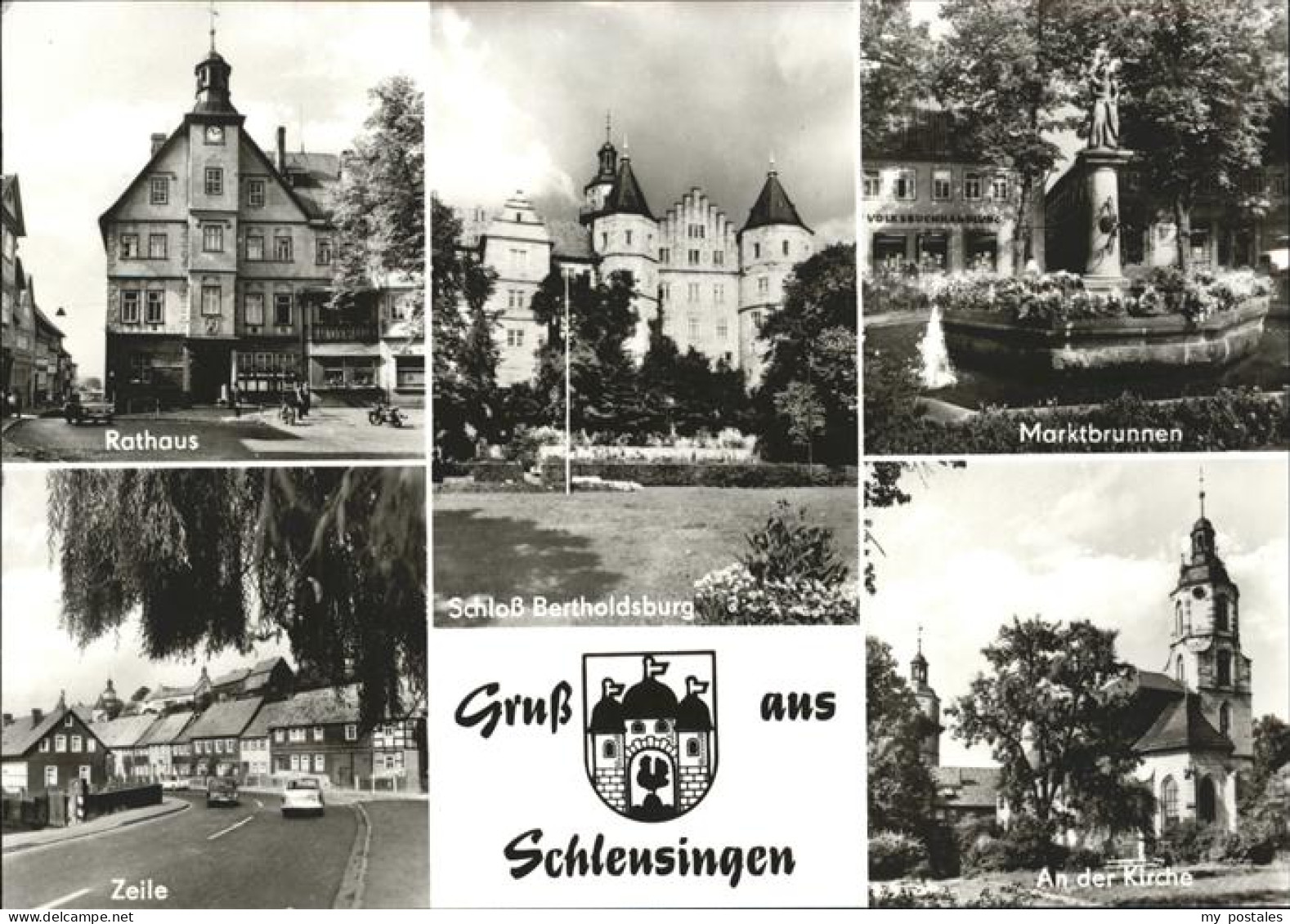 41257876 Schleusingen Schloss Bertholdsburg Marktbrunnen Schleusingen - Schleusingen