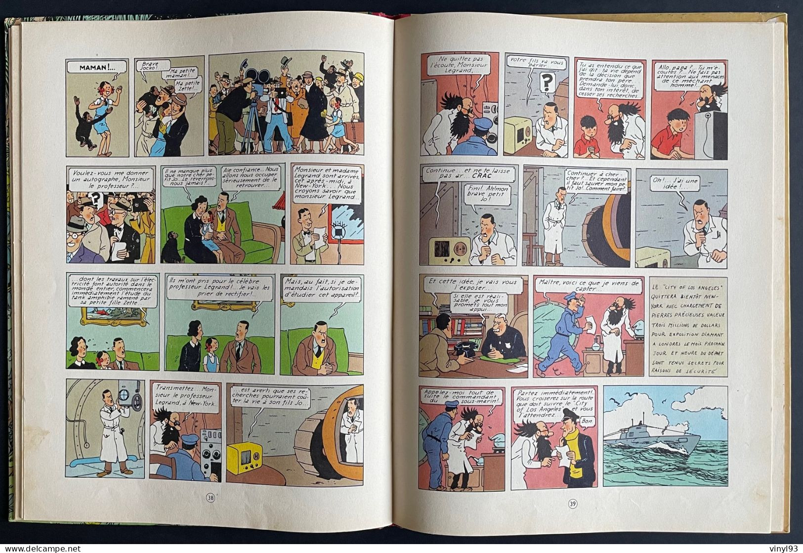 1957 - Album des aventures de Jo, Zette... "L'éruption du Karamako" épisode 2 - B 20 bis - Casterman - très bon état