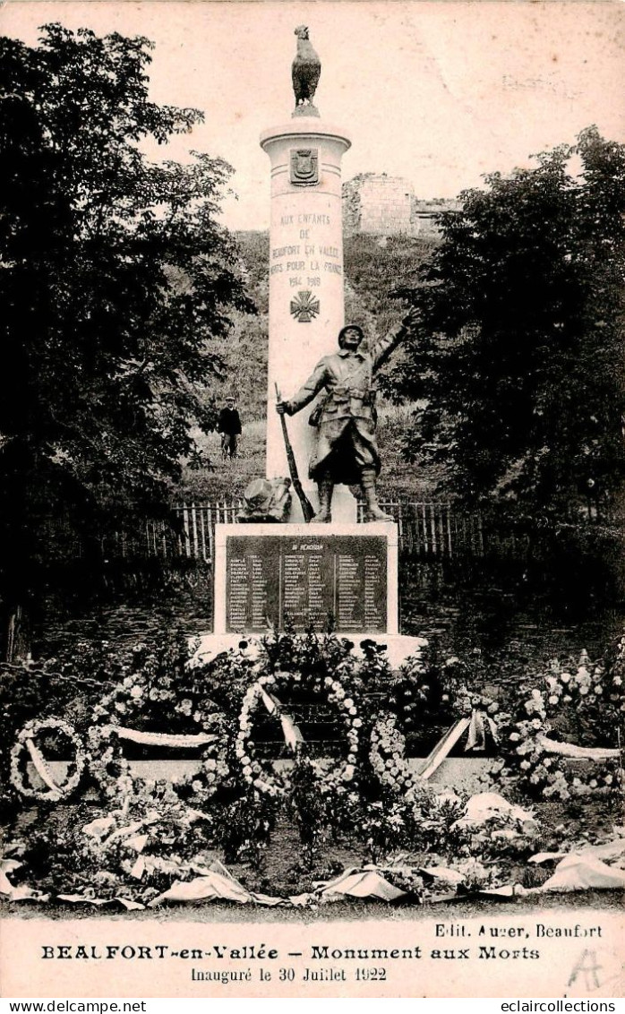 Beaufort En  Vallée       49      Monument Aux Morts  -  2  -    (voir Scan) - Autres & Non Classés