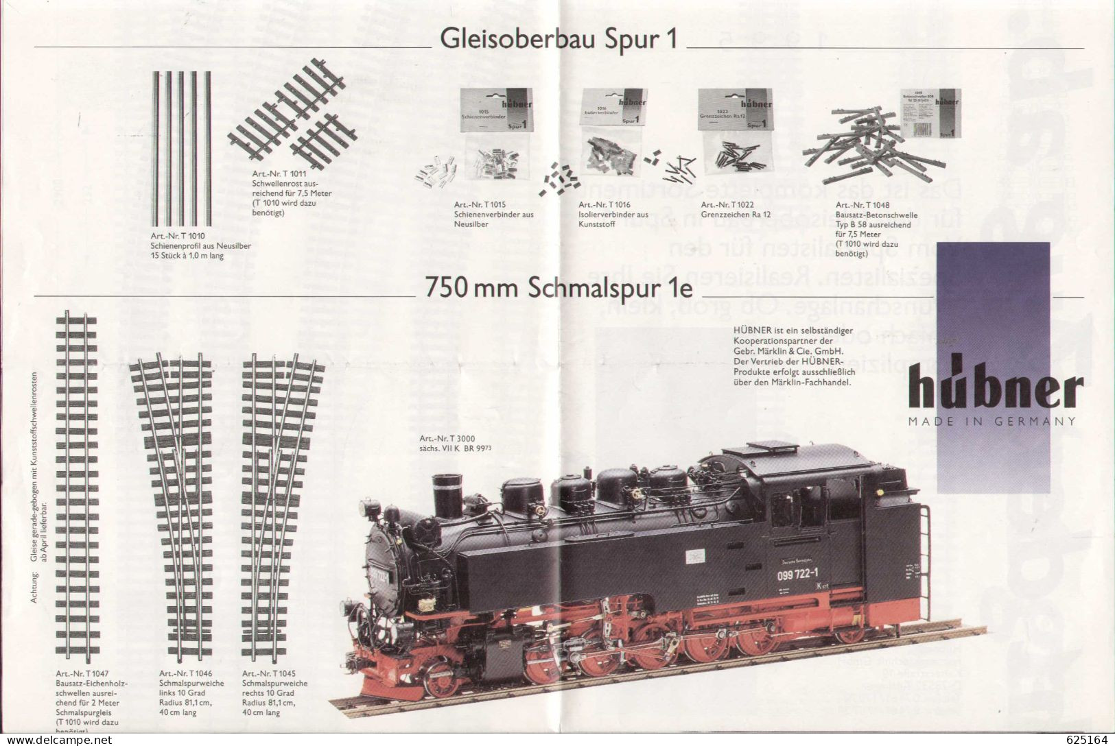Catalogue HÜBNER 1995 Jetz Geht Der Zug Ab. - Spur 1  1:32 - German