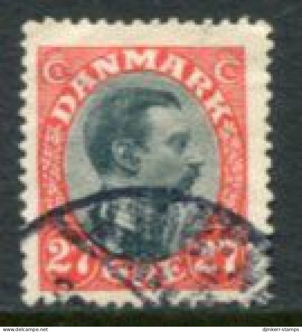 DENMARK 1918 King Christian X Definitive 27 Øre  Used..  Michel 101 - Usado