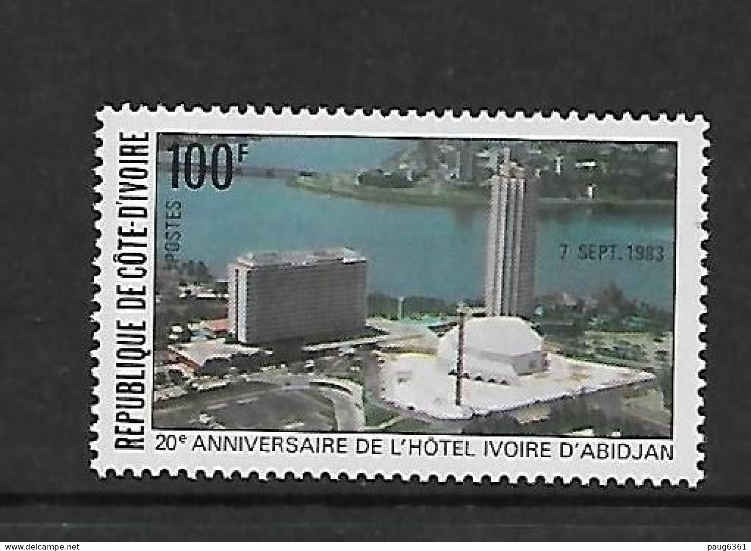 COTE D'IVOIRE 1983  HOTEL IVOIRE  YVERT N°670 NEUF MNH** - Hotels, Restaurants & Cafés