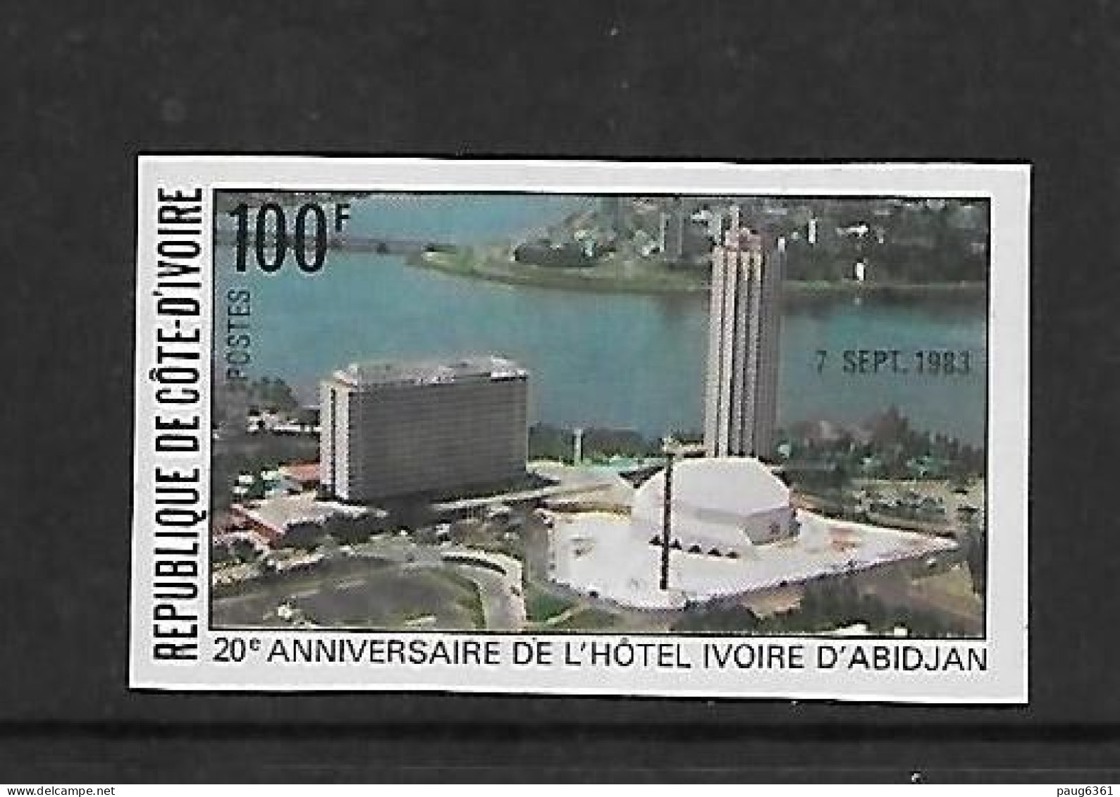 COTE D'IVOIRE 1983  HOTEL IVOIRE NON DENTELE  YVERT N°670 NEUF MNH** - Hôtellerie - Horeca