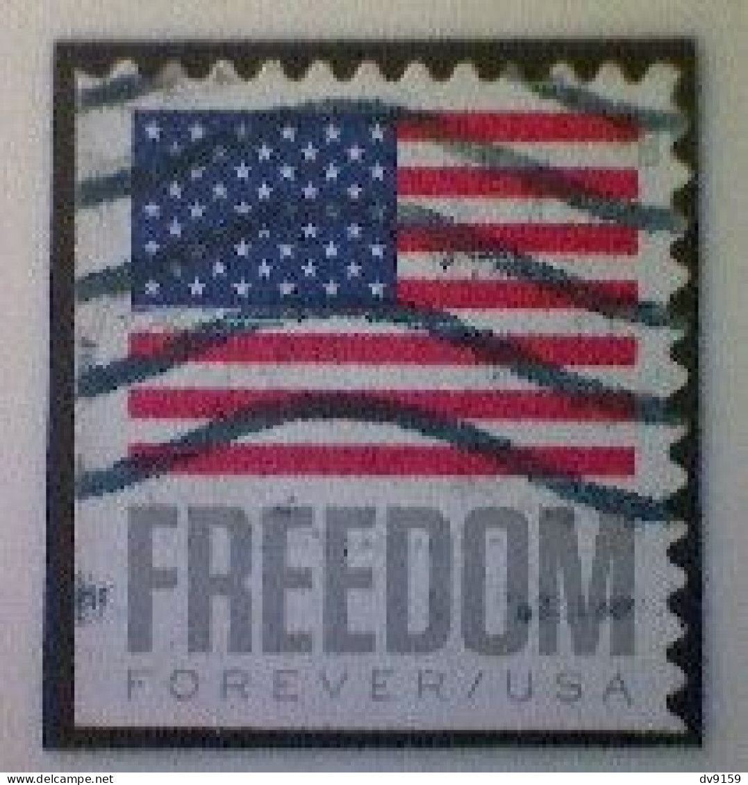 United States, Scott #5790, Used(o) Booklet, 2023, Flag Definitive: Freedom Flag, (63¢) Forever - Gebruikt