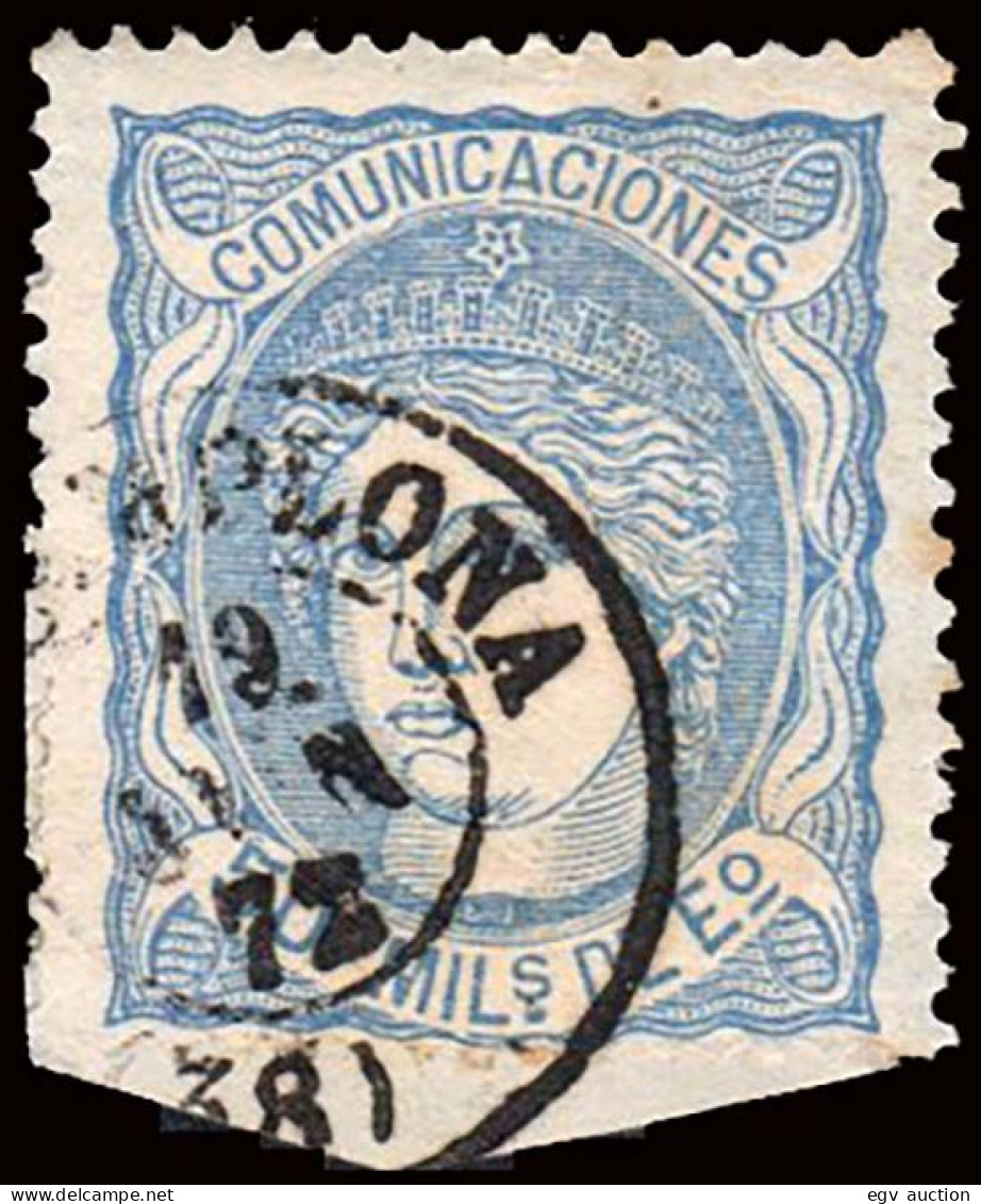 Navarra - Edi O 107 - 50 Milm.- Fragmento Mat Fech. Tp. II "Pamplona" - Used Stamps