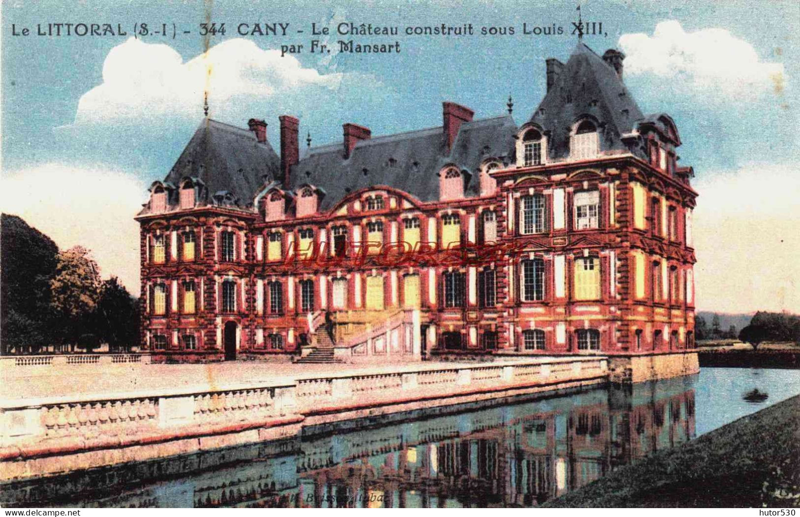 CPA CANY - SEINE MARITIME - LE CHATEAU - Cany Barville