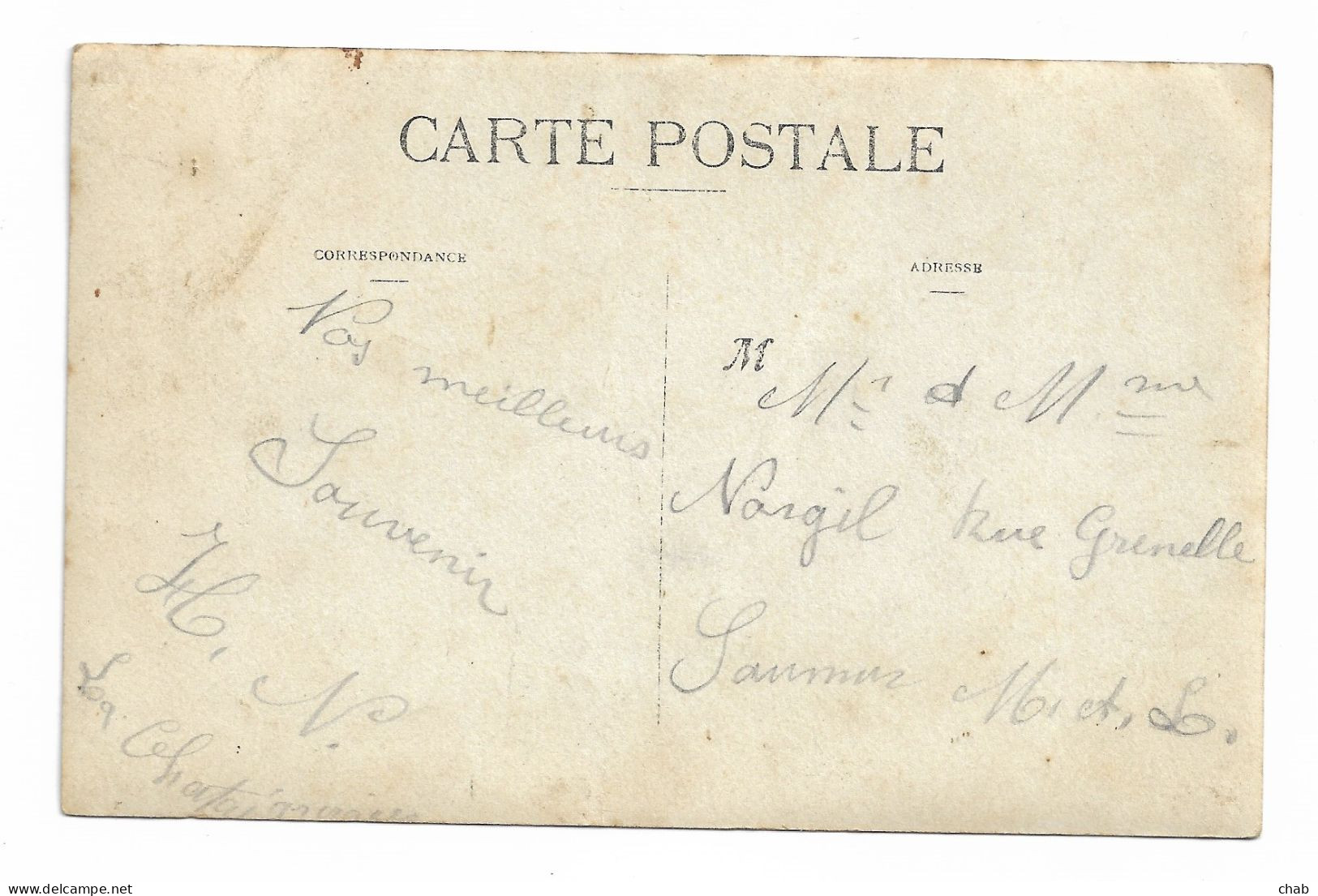 CARTE PHOTO, Envoyée De "La Chataigneraie" Voir Verso - Attelage Ane - Mousquetaire- Théatre - Clown - Déguissement - La Chataigneraie