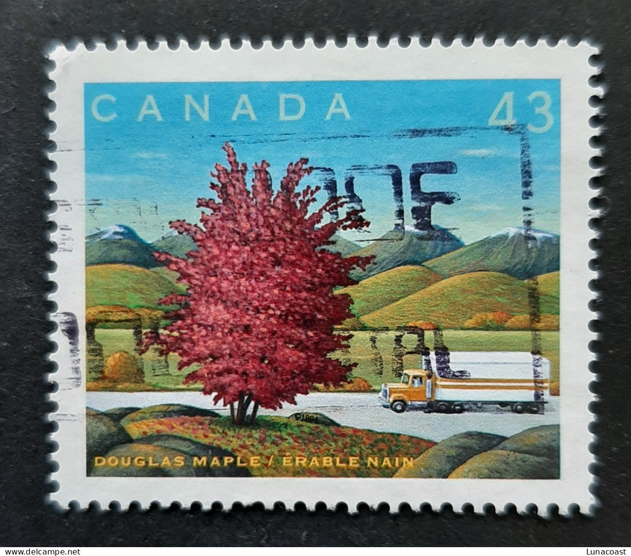 Canada 1994  USED  Sc1524 H   43c  Douglas Maple - Usados