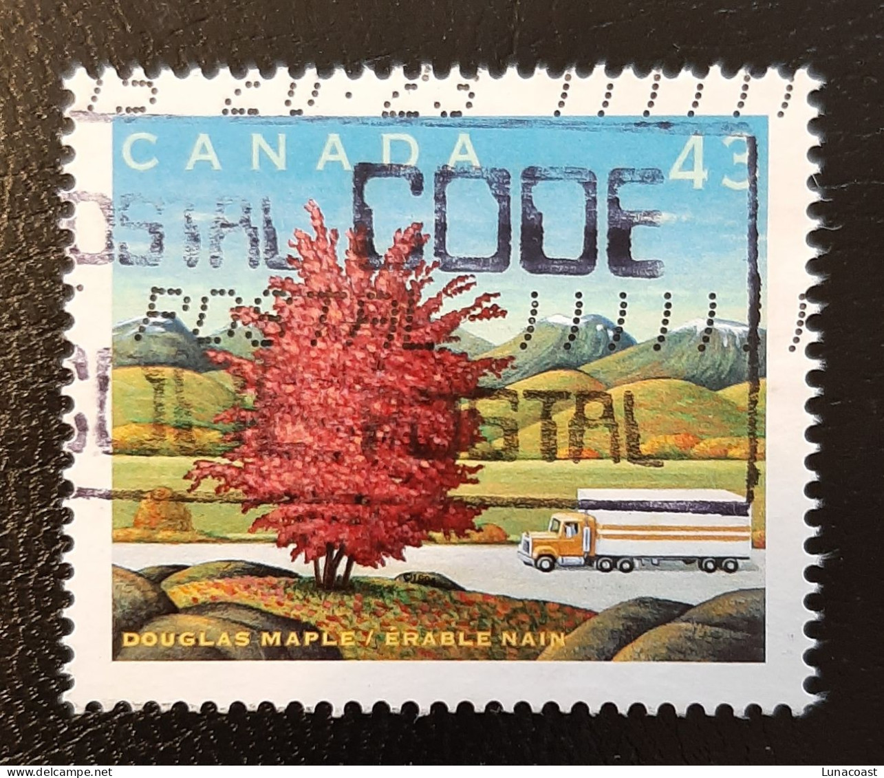 Canada 1994  USED  Sc1524 H   43c  Douglas Maple - Oblitérés