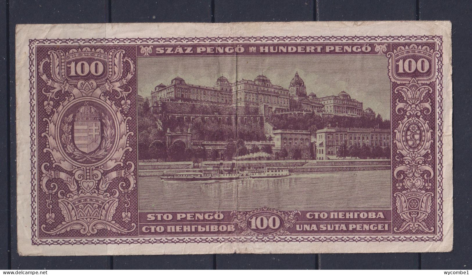 HUNGARY - 1945 100 Pengo Circulated Banknote - Hongrie
