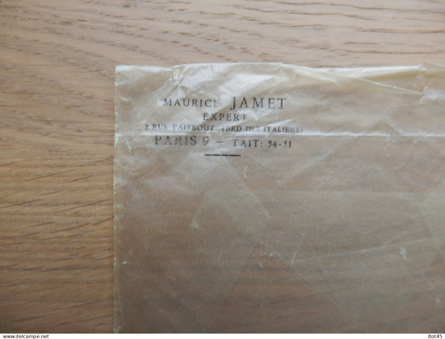 LOT DE 4 ENVELOPPES TRANSPARENTES MAURICE JAMET HENRI CHIRICI G. MARCHAND - Enveloppes Transparentes