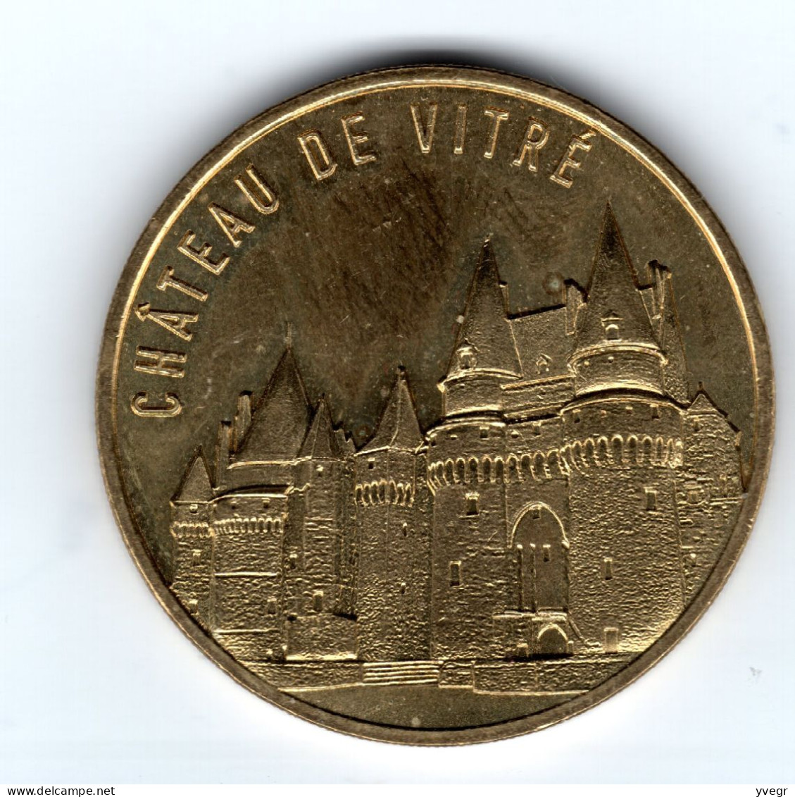 Jeton, Médaille Touristique De La Monnaie De Paris  35 Le Château De Vitré 2019 - 2019