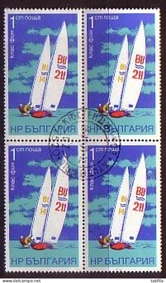 BULGARIA - 1973 - Sailing Yachts - Mi 2288 Bl De 4 Used - Oblitérés