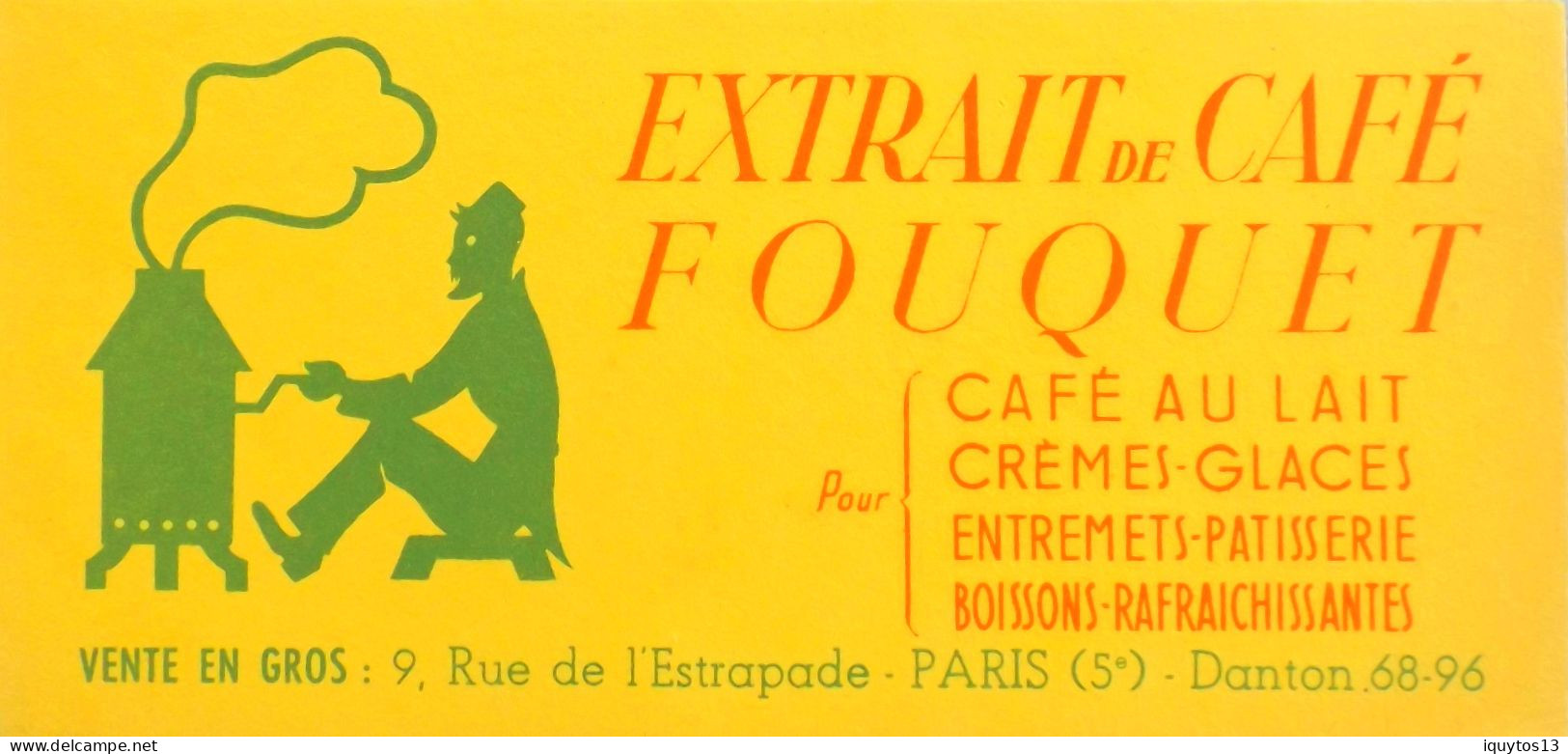 BUVARD NEUF ILLUSTRE > Café > EXTRAIT De CAFE FOUQUET - TBE - Café & Té