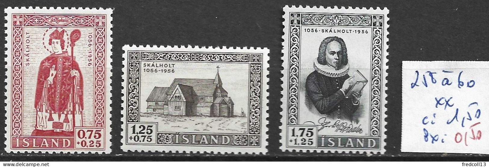 ISLANDE 258 à 60 ** Côte 1.50 € - Unused Stamps