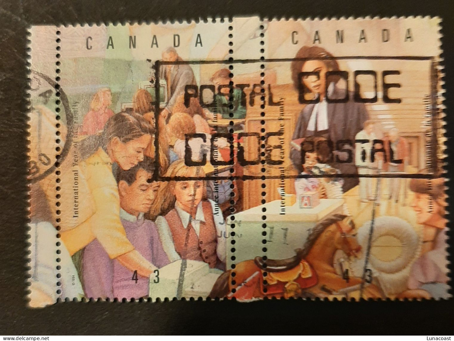 Canada 1994  USED  Sc1523d-e   43c  United Nations - Oblitérés