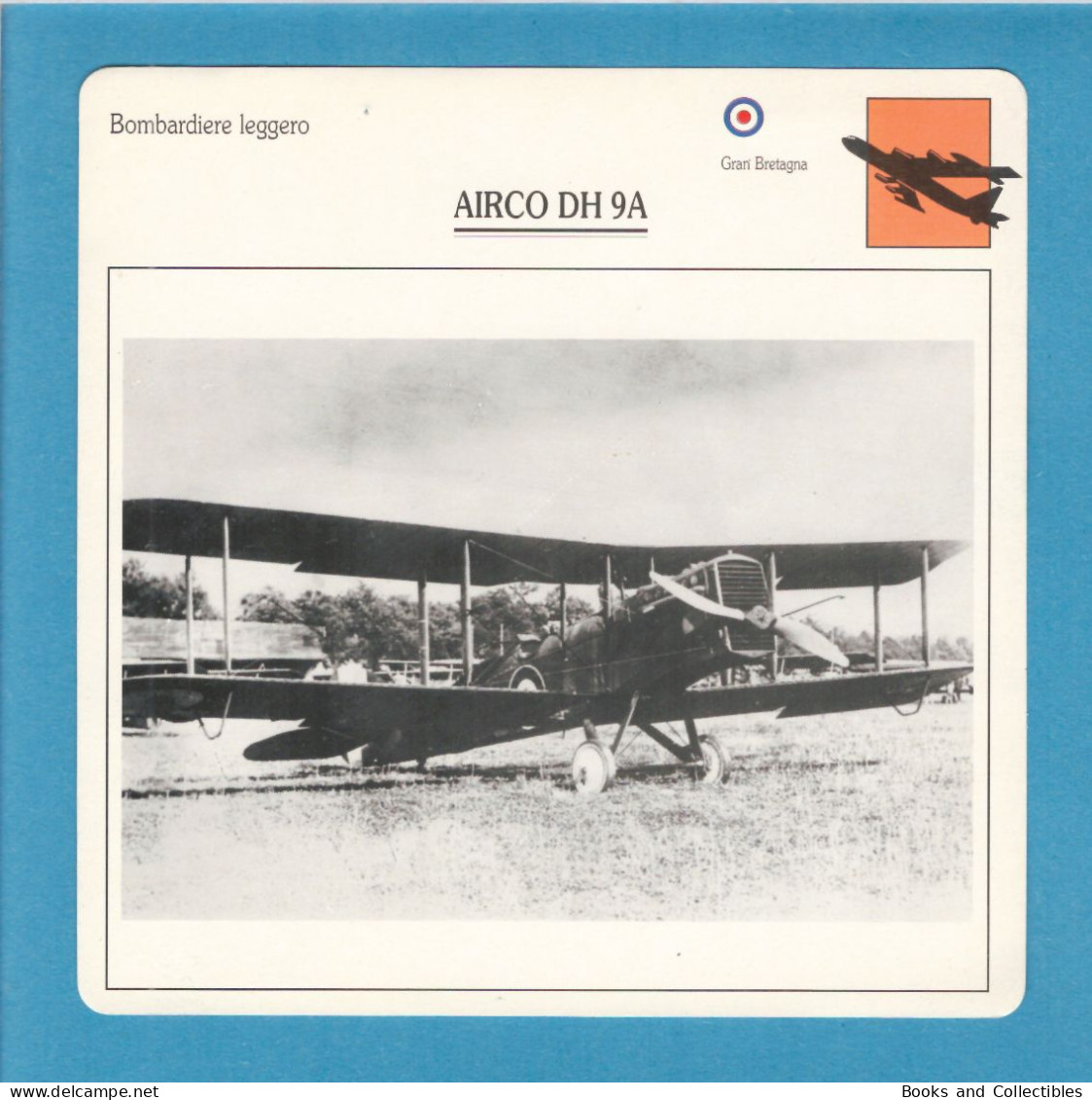 DeAgostini Educational Sheet "Warplanes" / AIRCO DH 9A (Great Britain) - Fliegerei