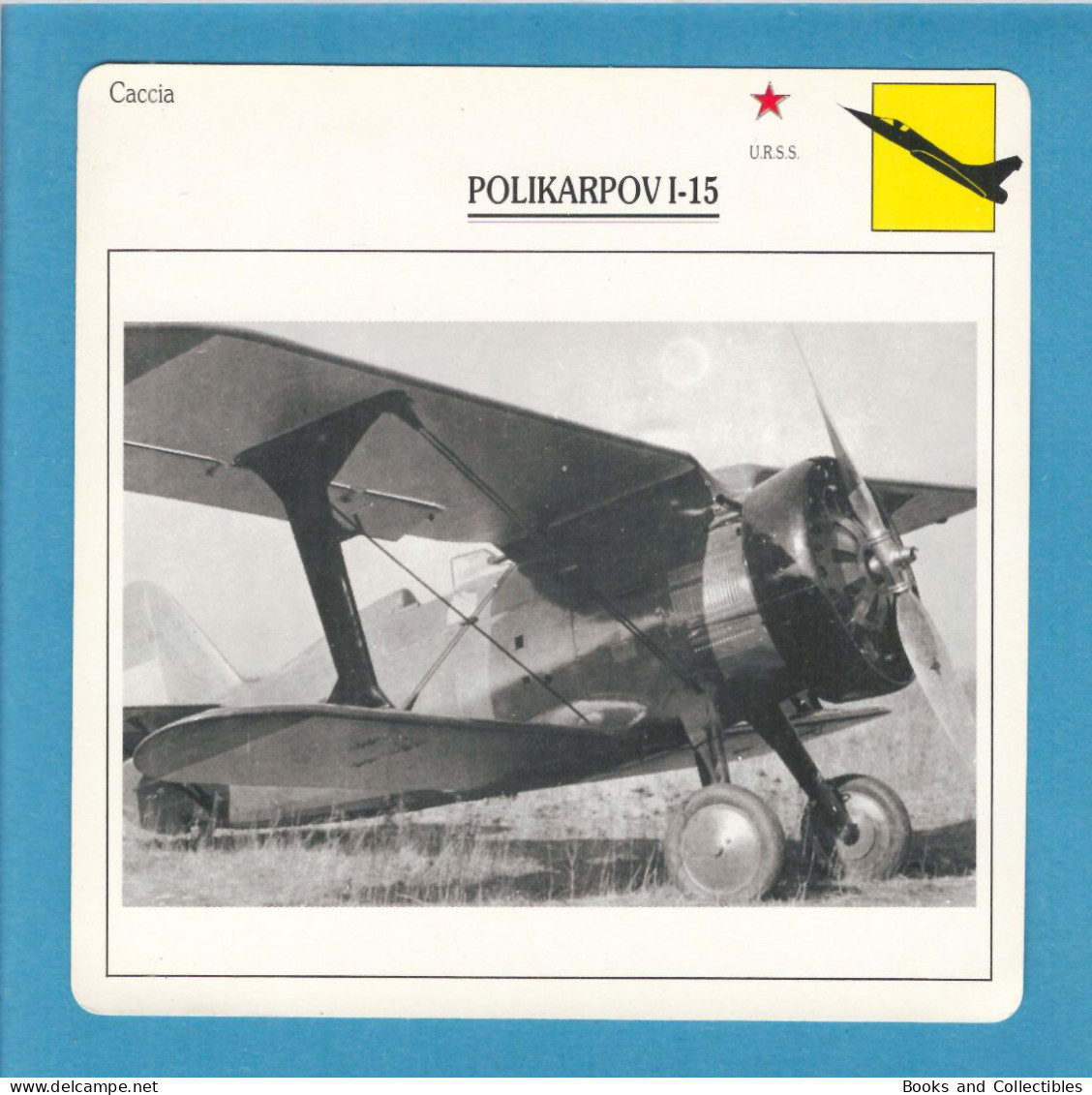 De Agostini Teaching Sheet "Warplanes" / POLIKARPOV I-15 (U.S.S.R.) - Aviation